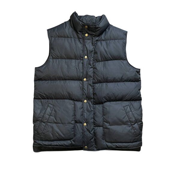 Land's End Black Puffer Vest Jacket - Mens / Boyfriend Vest - 42/44 - Picture 9 of 11